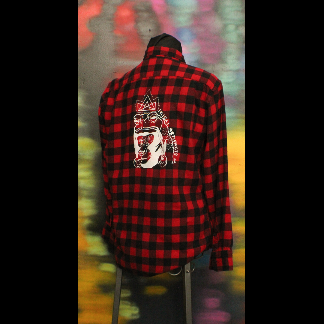 Ikigai Upcycle Project - Flannel - Medium - Red/Black