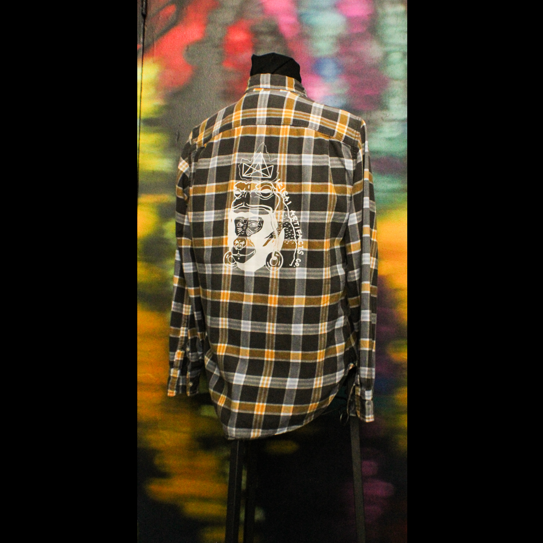 Ikigai Upcycle Project - Flannel - Small - Yellow/Black