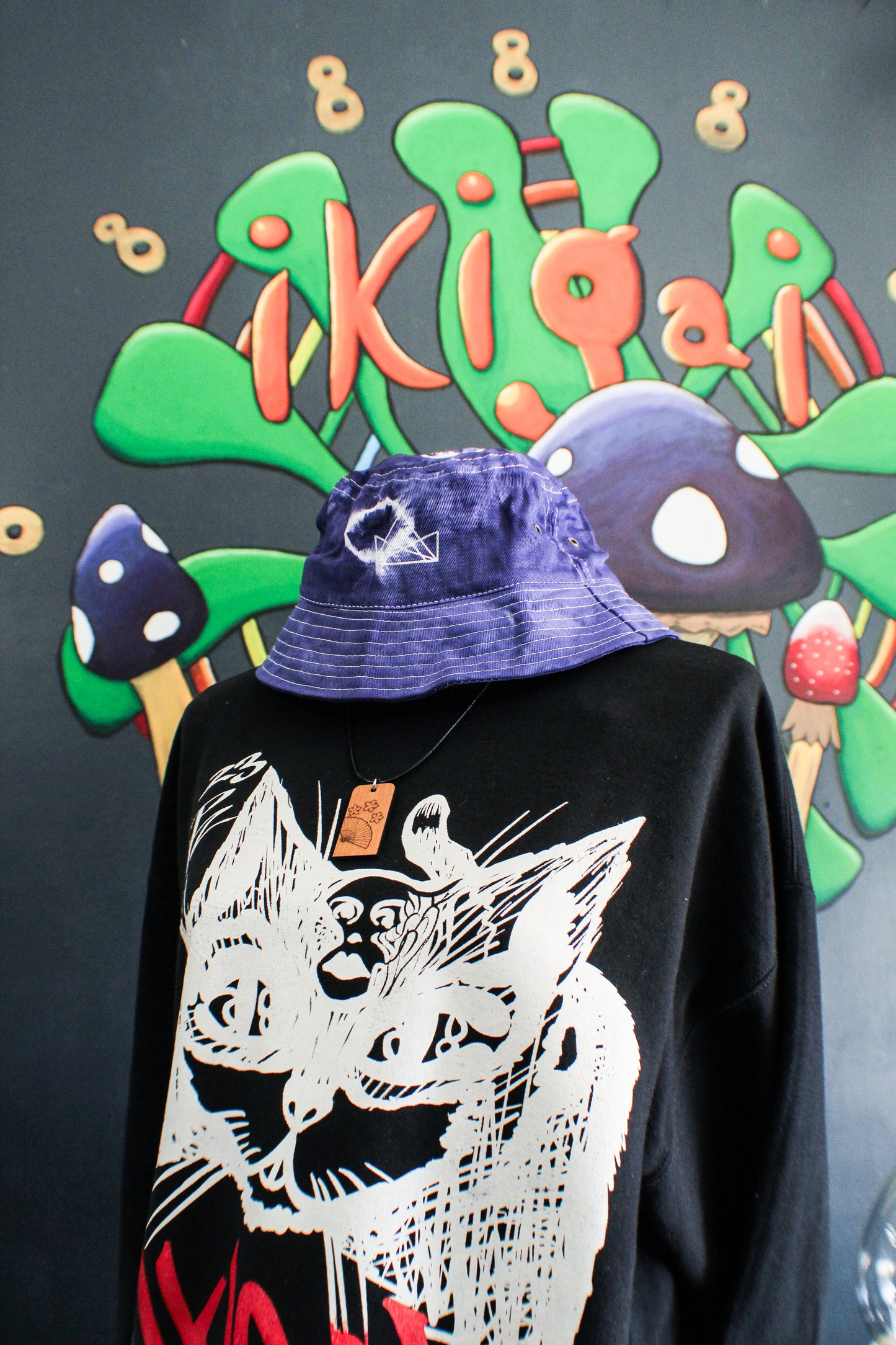 Ikigai Original - Shibori Dyed Bucket Hat - Purple - Medium