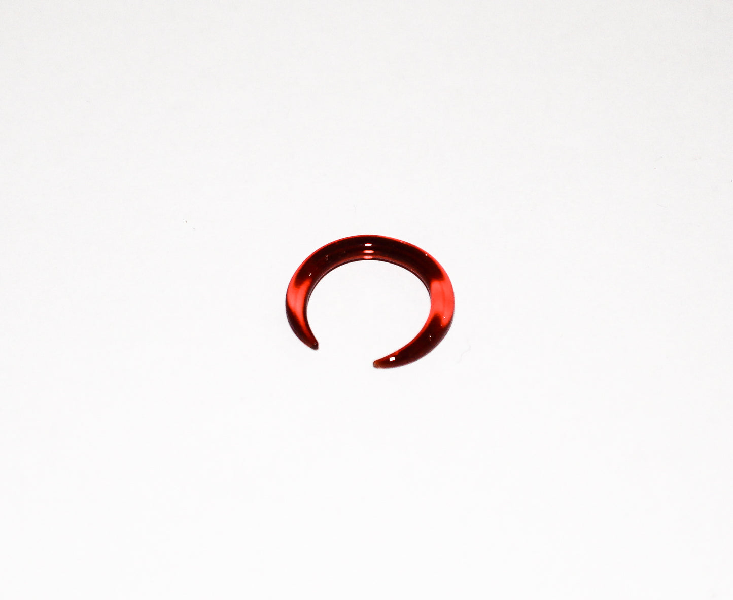 10G - Gorilla Glass Simple Septum Pincher - Ruby - Custom