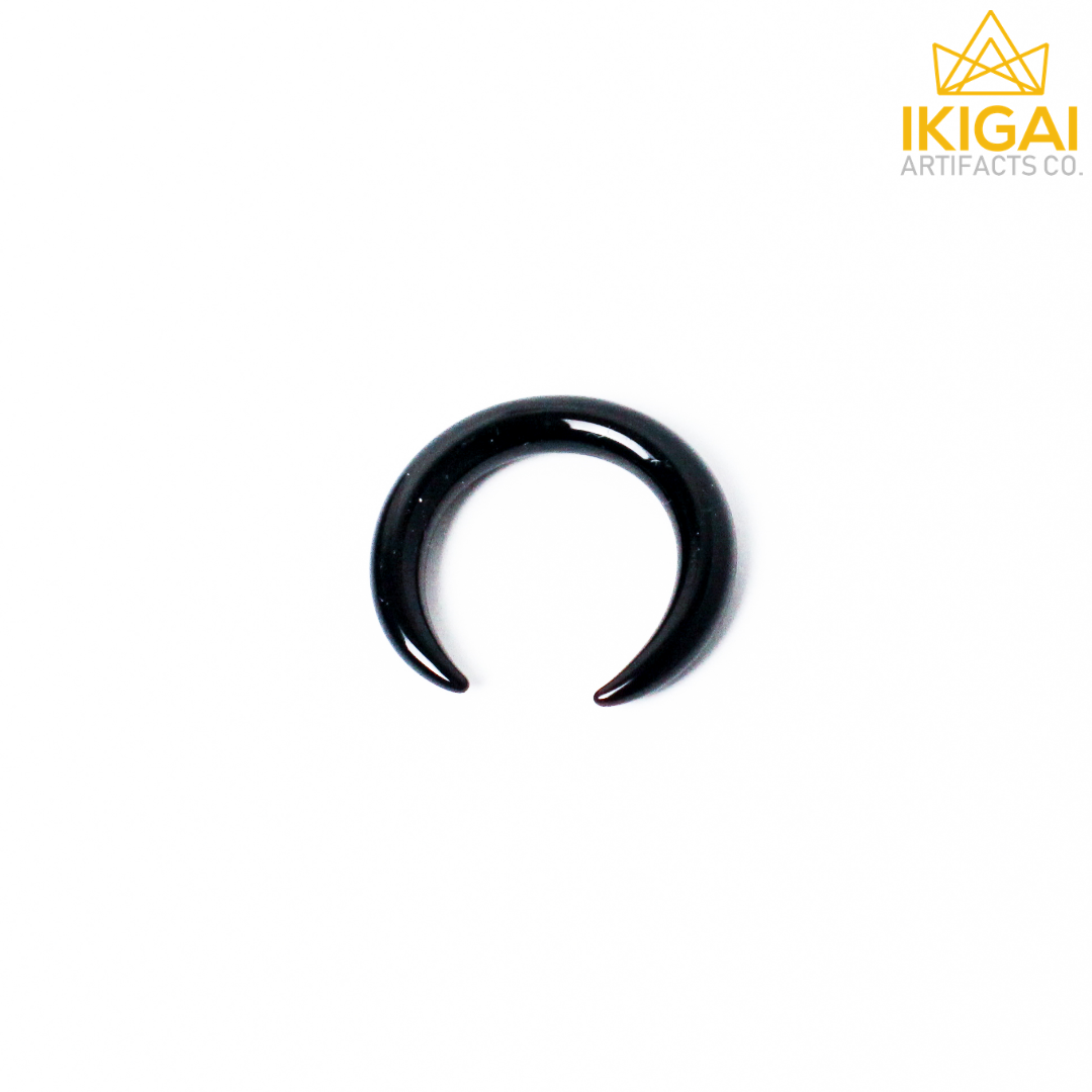 8G (3mm) - Gorilla Glass Simple Septum Pincher - Black - Custom size