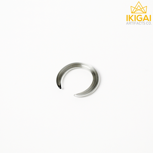 8G (3mm) - Gorilla Glass Simple Septum Pincher - Smoke - Custom size
