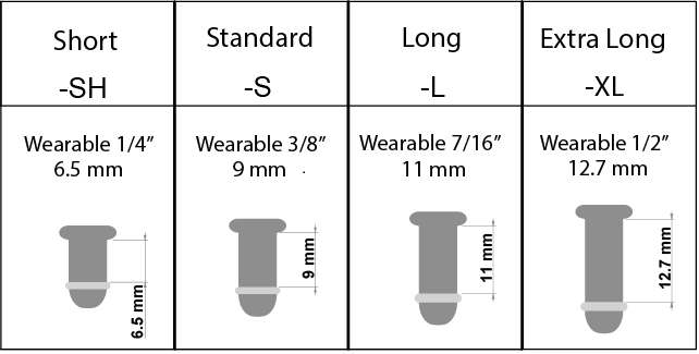 8.5mm - Gorilla Glass - Simple Plugs - Single Flare - Standard- Black