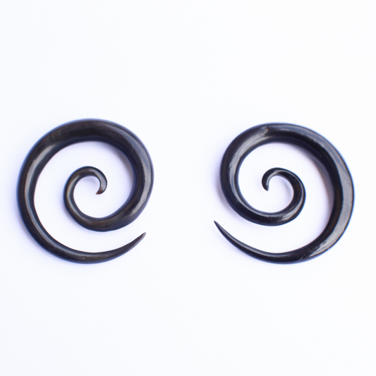 0G (8mm) - Horn Spirals