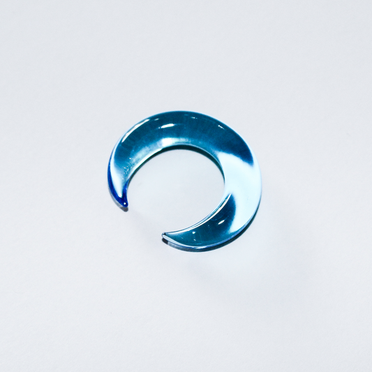 4G- Gorilla Glass Simple Septum Pincher - Ocean