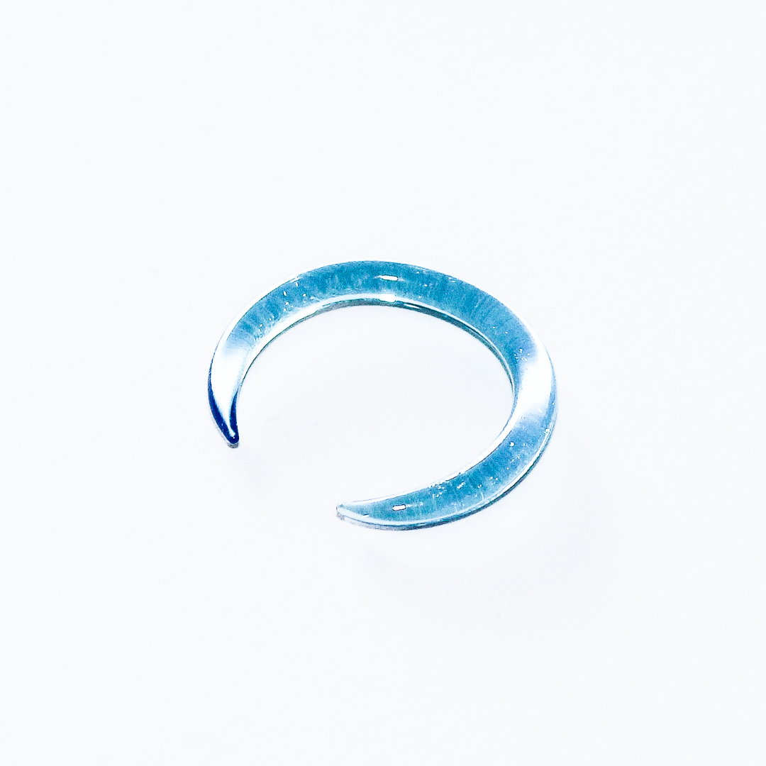 12G (2mm) - Gorilla Glass Simple Septum Pincher - Ocean - Custom size