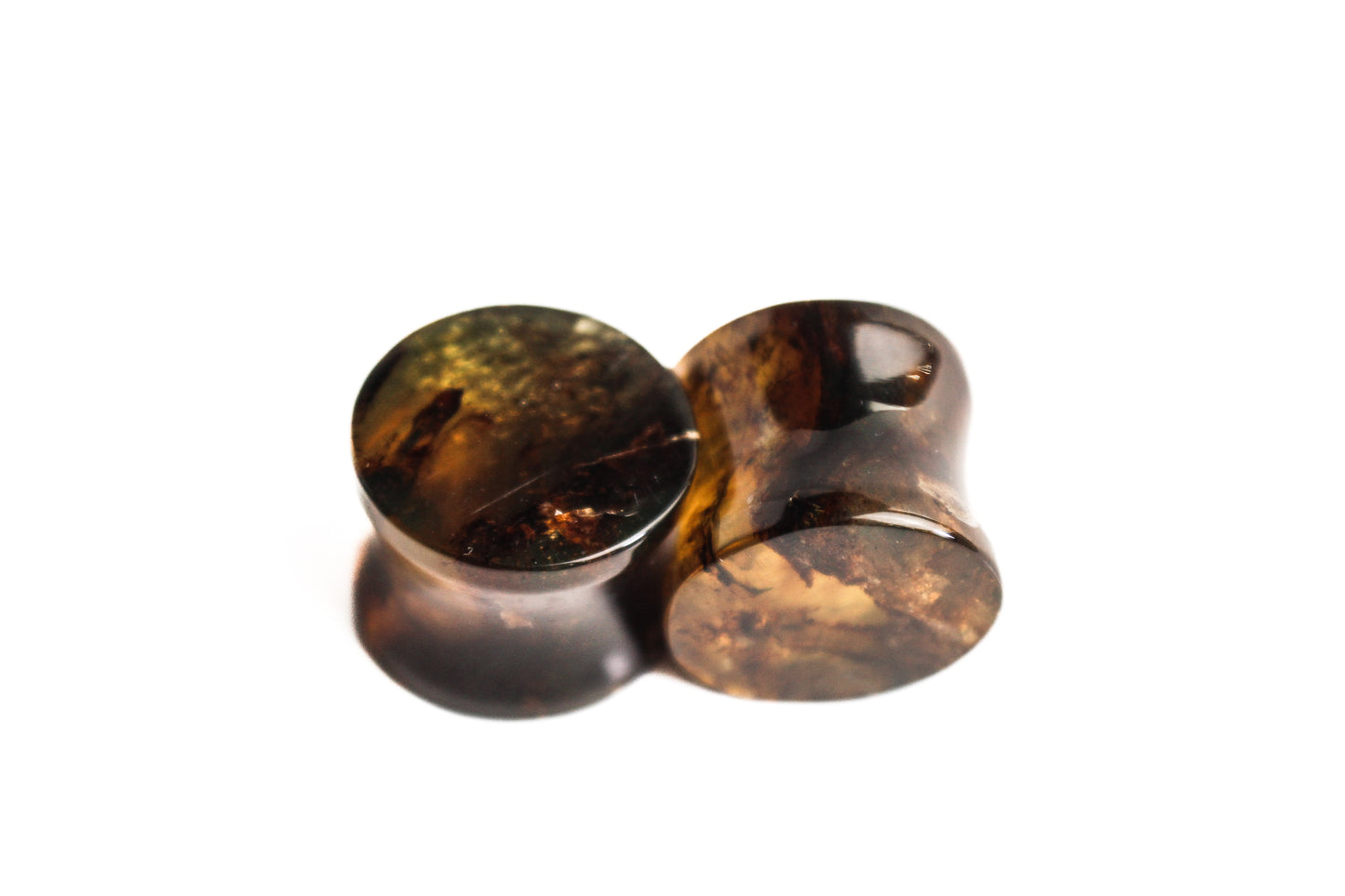 5/8" (16mm) - Chiapas Amber Double Flare Plugs