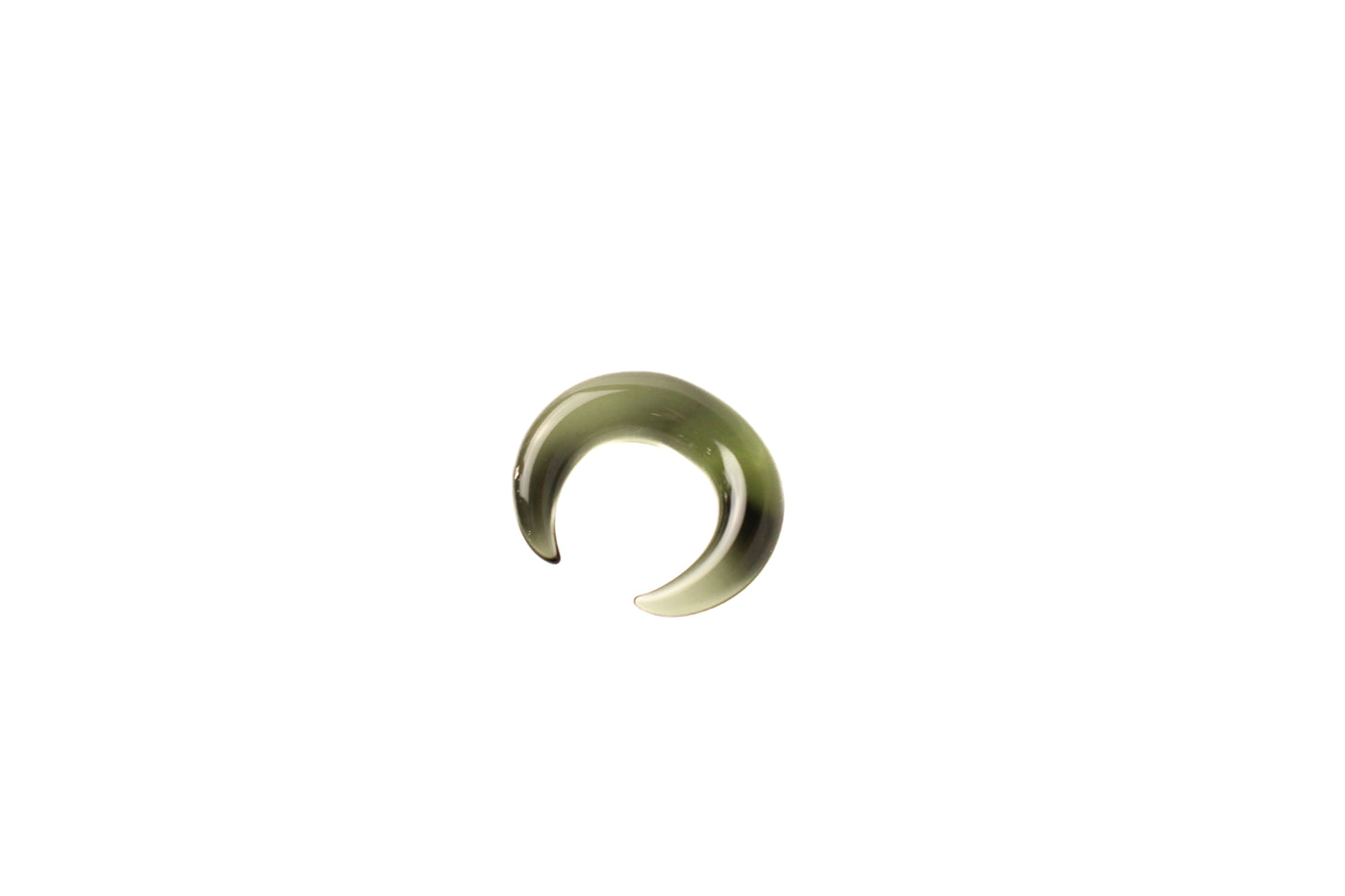 2G (6mm) - Gorilla Glass Simple Septum Pincher - Smoke - Custom size