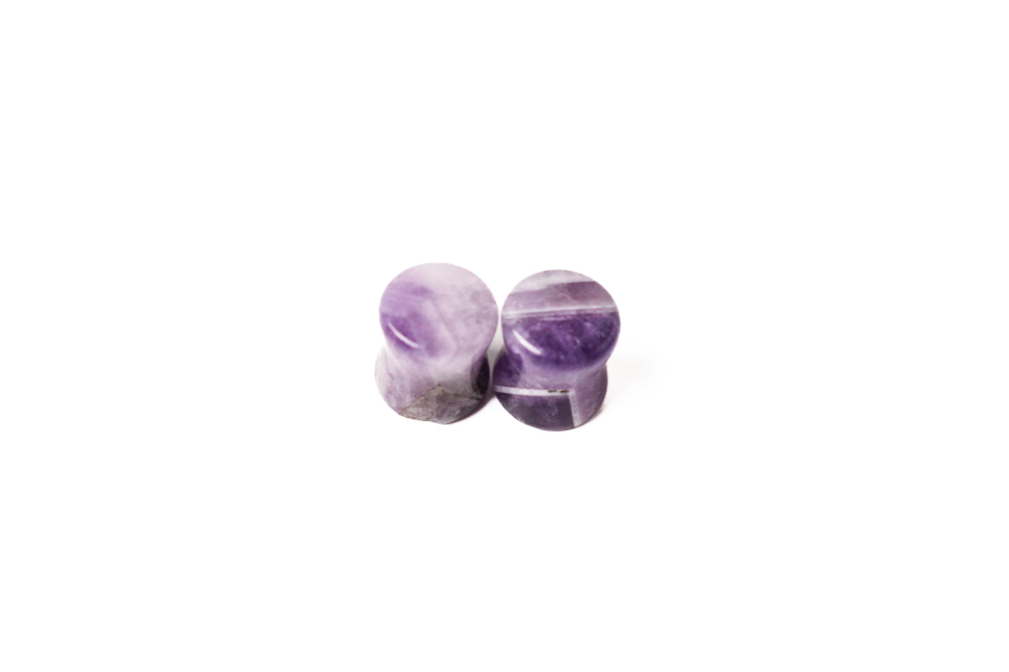 10mm - Amethyst Double Flare Plugs - #1
