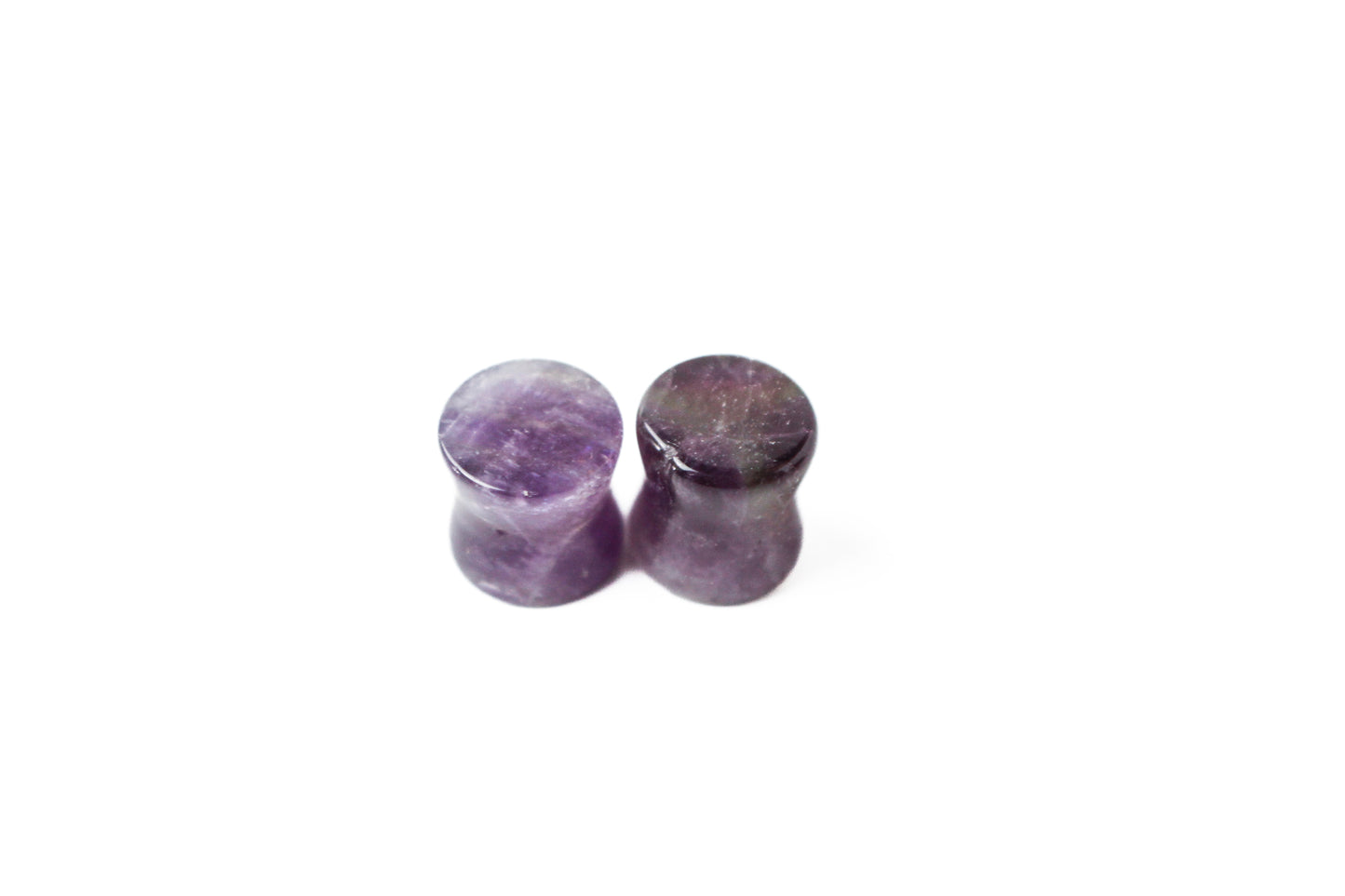 10mm - Amethyst Double Flare Plugs - #2