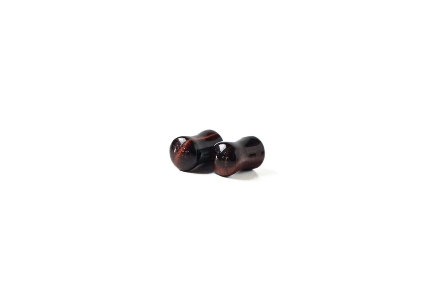 2G (6mm) - Red Tigers Eye Double Flare Plugs