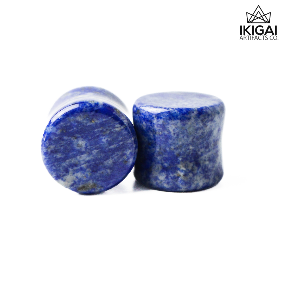 9/16" (14mm) - Lapis Lazuli Double Flare Plugs
