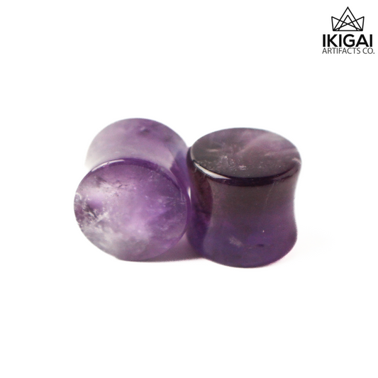 9/16" (14mm) - Amethyst Double Flare Plugs