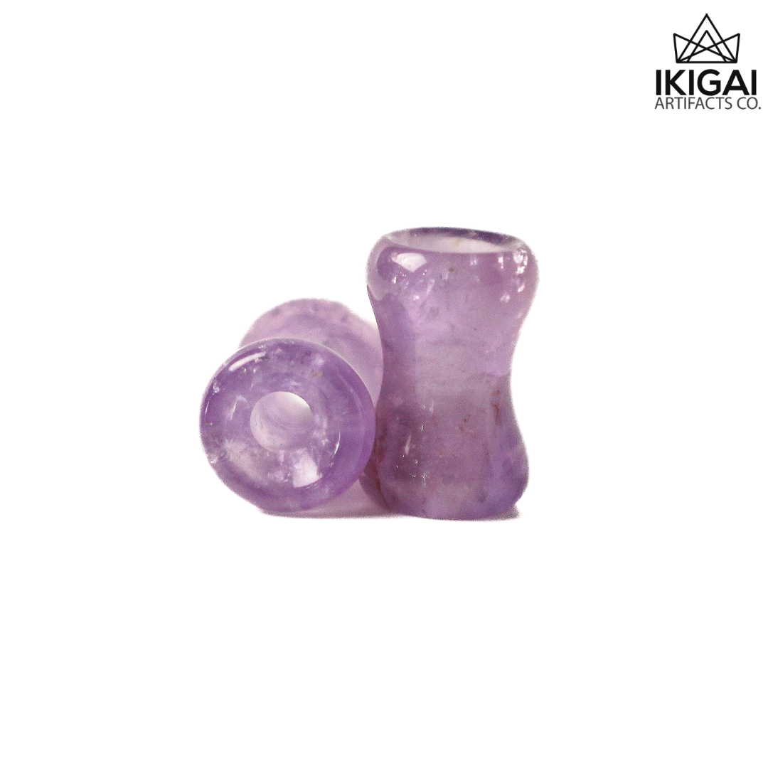 2G (6mm) - Amethyst Double Flare Eyelets