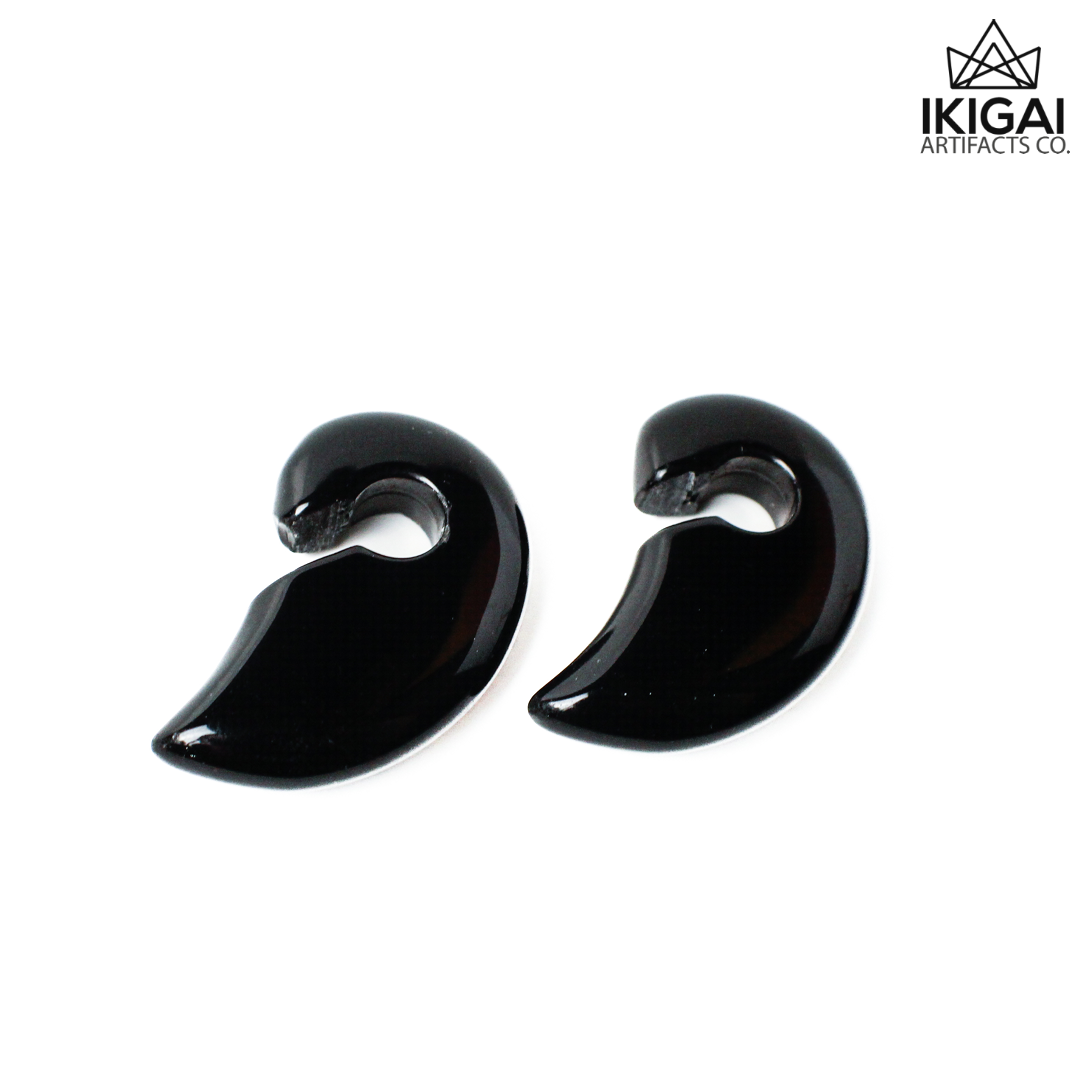 11mm+ Wing Weights - Black Agate