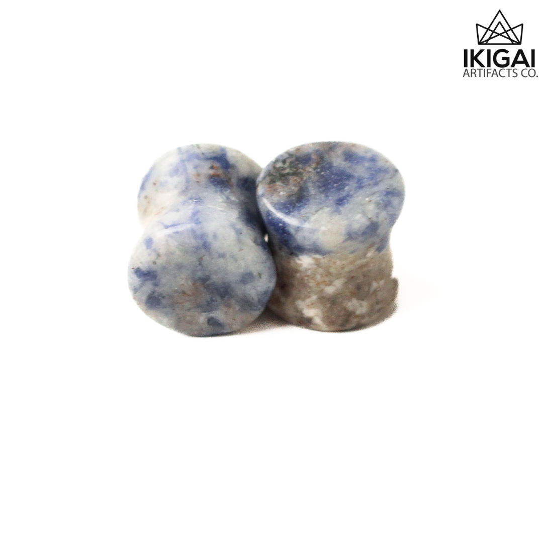 7/16" (11mm) - Sodalite Double Flare Plugs